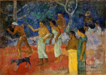 タヒチの生活の一場面 ポスト印象派 原始主義 ポール・ゴーギャン Oil Paintings